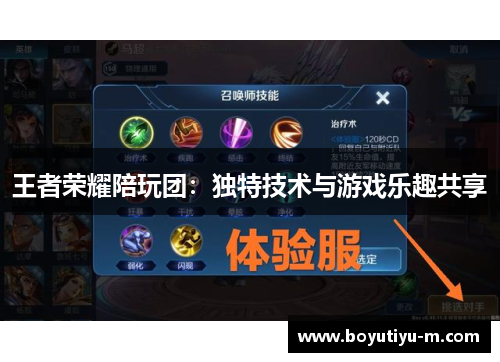 王者荣耀陪玩团：独特技术与游戏乐趣共享